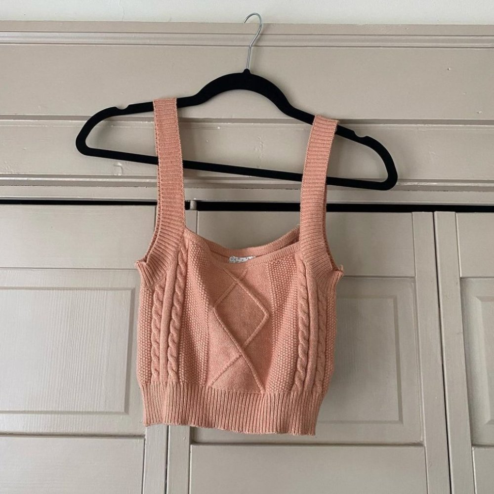 Light Orange Sweater Tank